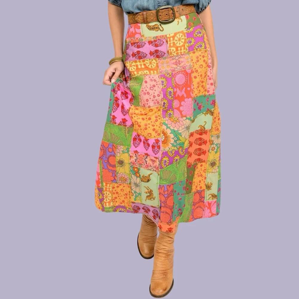 NEW IVY JANE autumn wanderlust skirt in multi